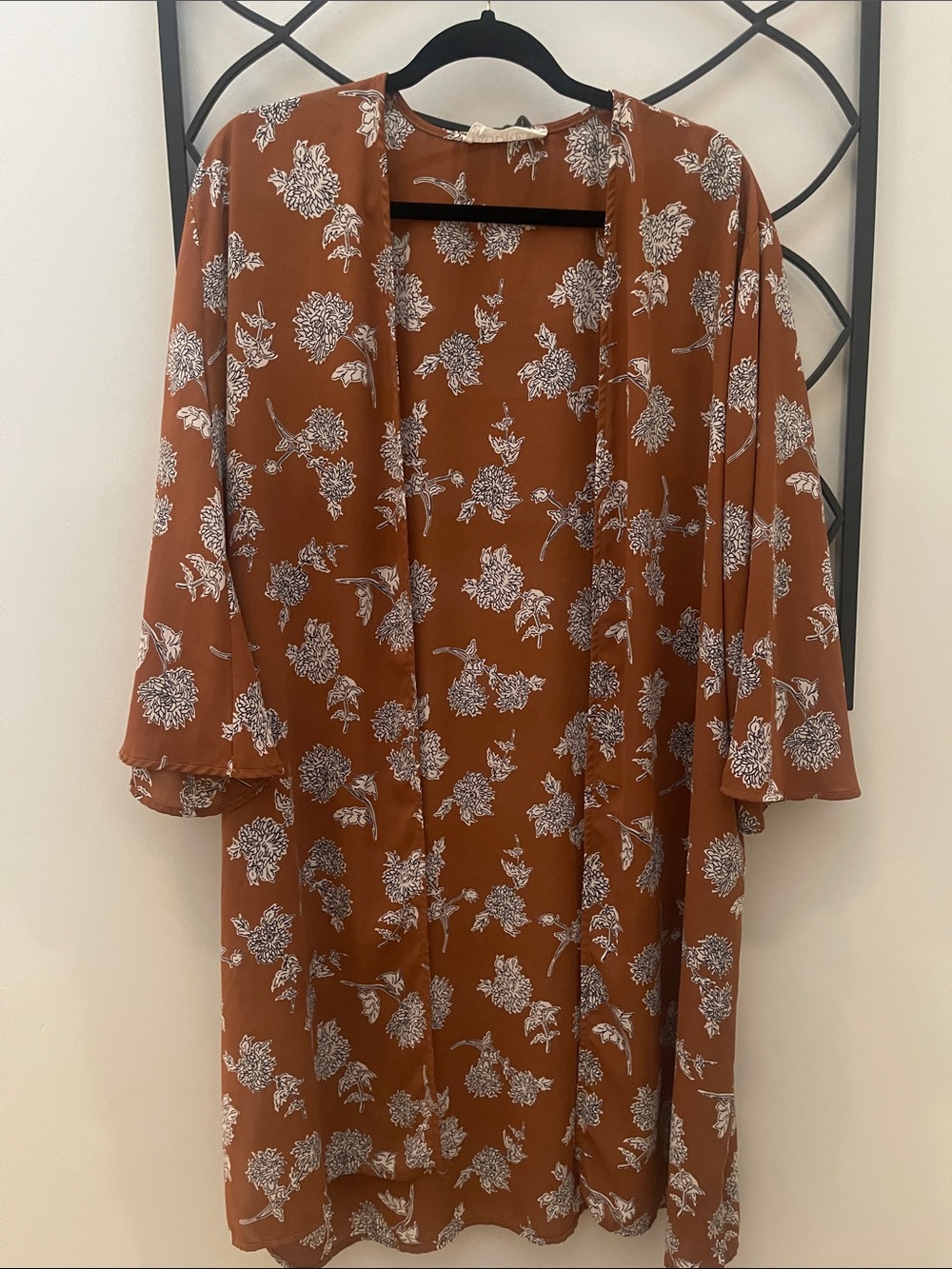 Floral Open Front Kimono